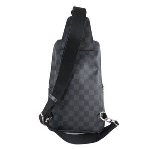 Louis Vuitton Body Belt Black Bum Damier Graphite Crossbody Sling Bag Avenue
